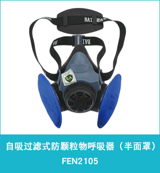 自吸过滤式防颗粒物呼吸器（可更换式半面罩）fen2105 